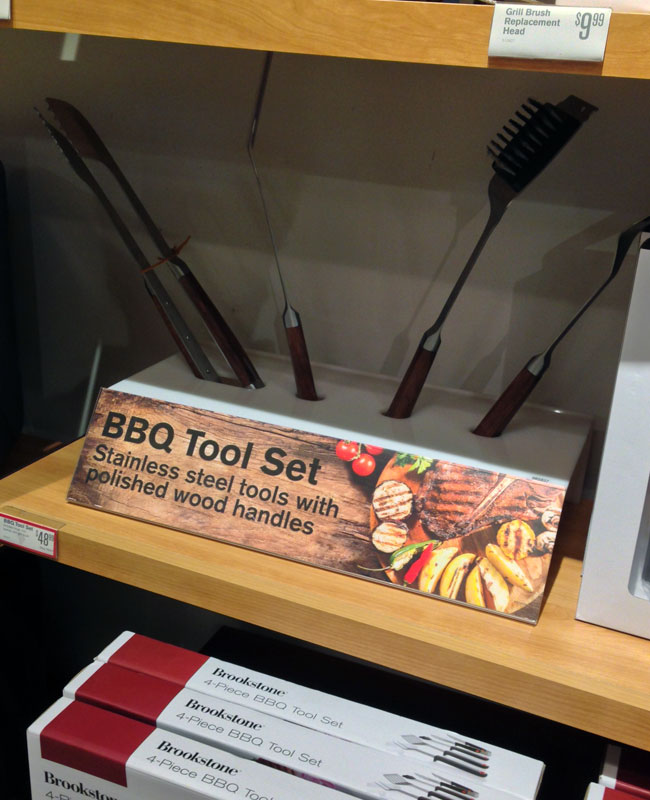 Popon Image Gallery Brookstone BBQ Set Shelf Display