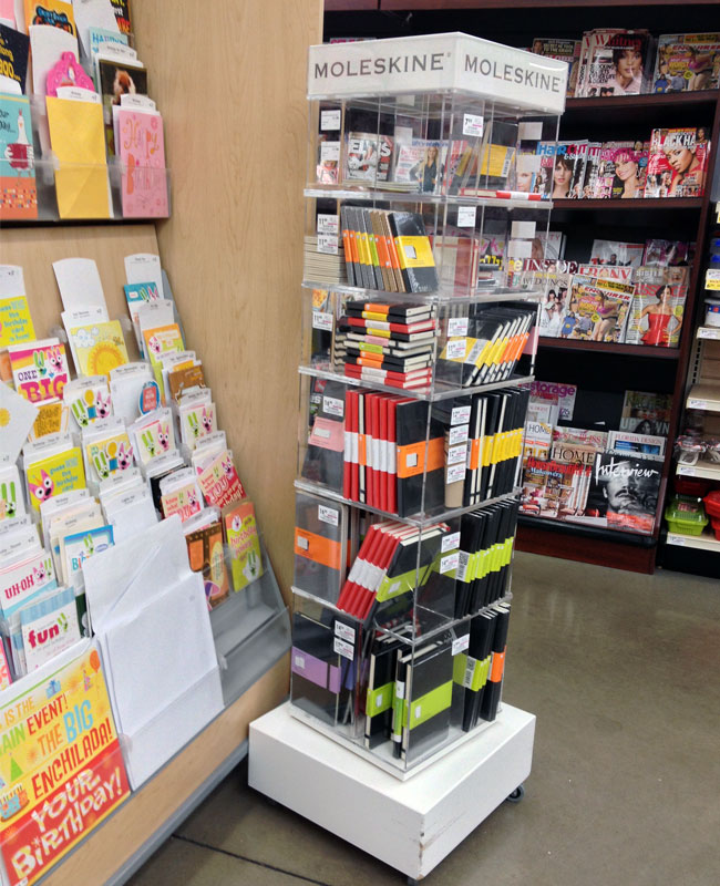 Moleskine spinning deals rack image