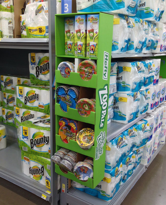Popon | Image Gallery | Hefty Zoo Pals Side Kick Display