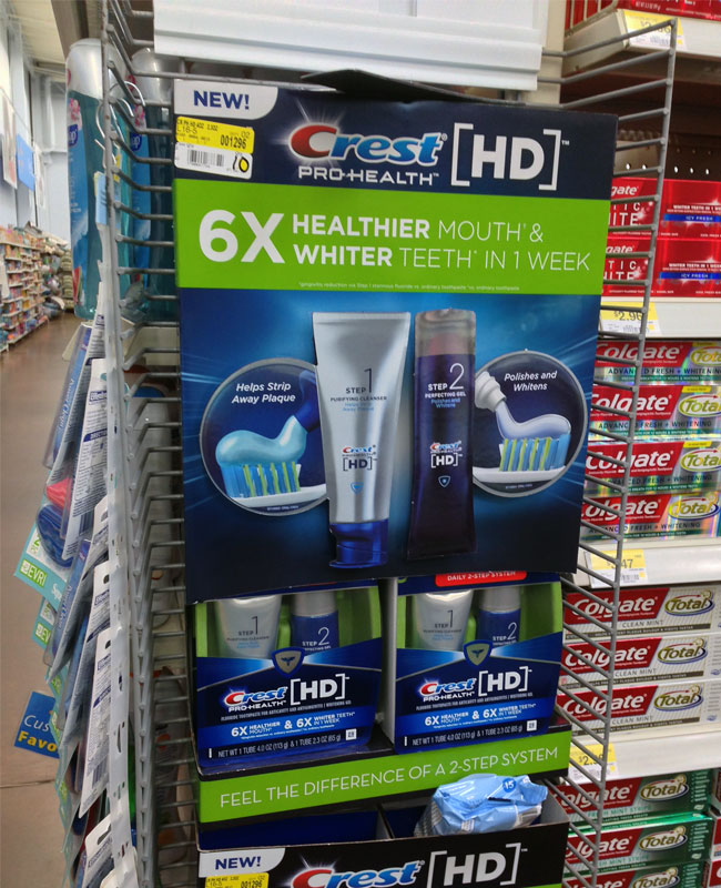 Popon | Image Gallery | Crest 6X Whiter Side Kick Display