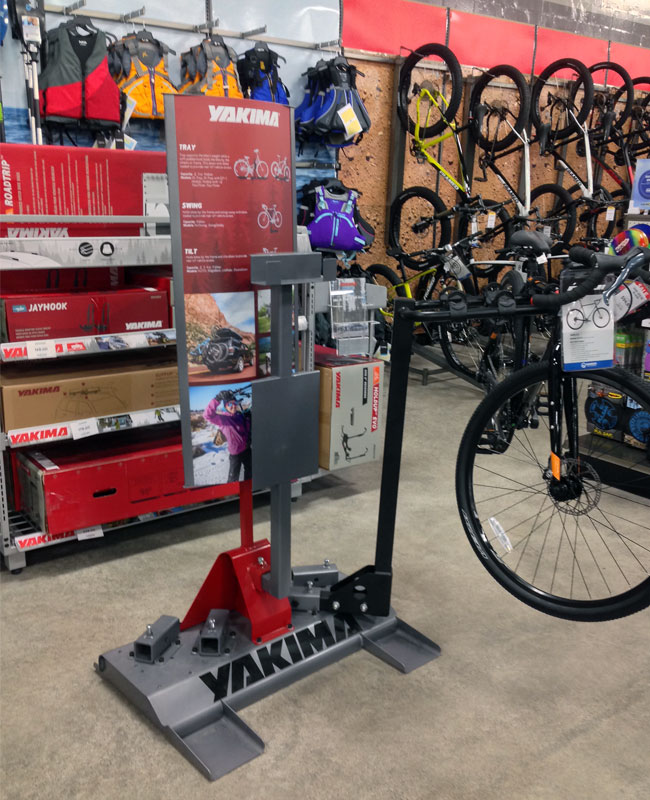 Retail bike display discount racks