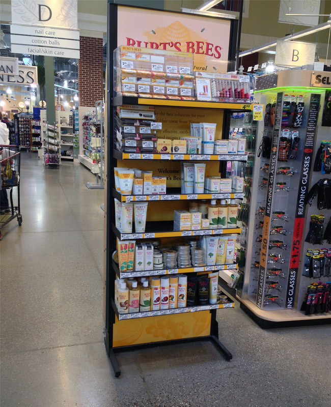 Popon | Image Gallery | Burt's Bees Best Solutions Floor Display